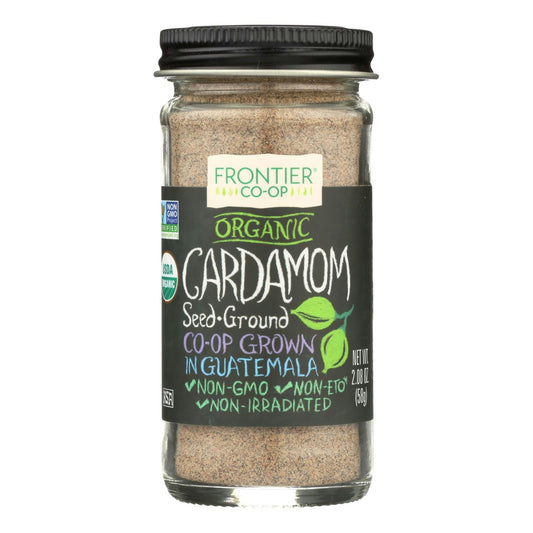 Frontier Herb Cardamom Seed - Organic - Ground - Decorticated - No Pods 2.08 Oz Pack of 1