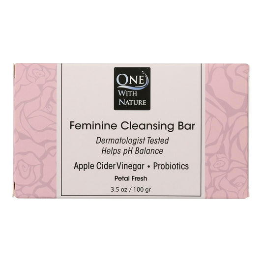 One With Nature - Soap Feminine Petal Fresh 3.5 oz (Pack of 3)