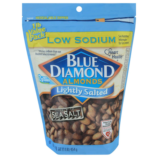 Blue Diamond Almond Lightly Salted 16 oz (Pack of 6)