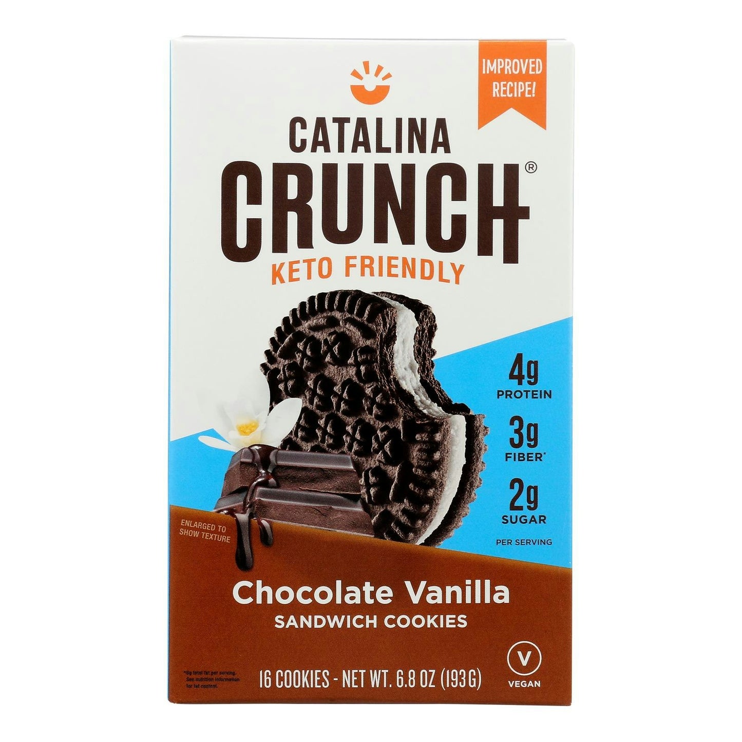 Catalina Crunch - Cookie Sandwich Chocolate Vanilla 6.8 oz (Pack of 6)