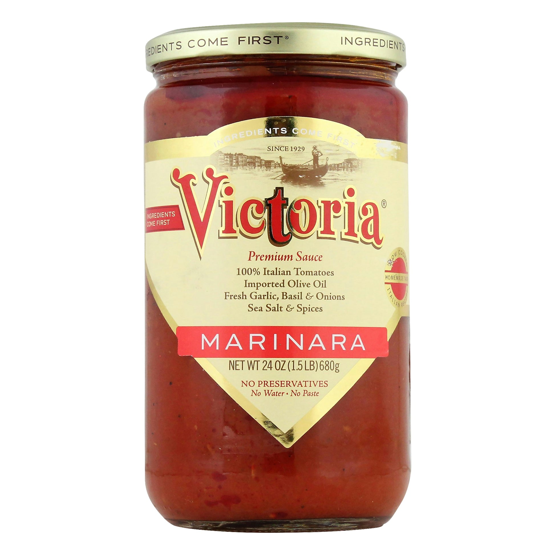 Victoria Sauce Marinara 24 oz (Pack of 6)