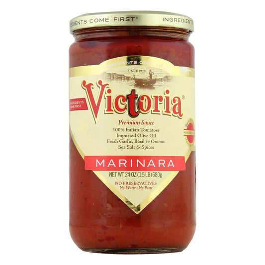 Victoria Sauce Marinara 24 oz (Pack of 6)