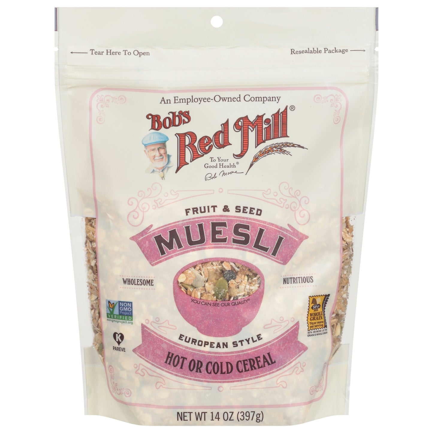 Bobs Red Mill Cereal Muesli Fruit Seed 14 oz (Pack of 4)