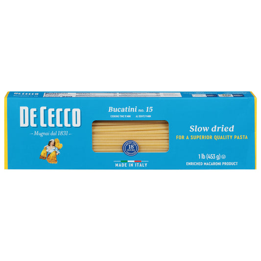 De Cecco Pasta Bucatini 16 Oz Pack of 20