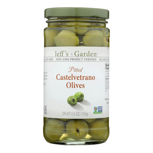 Jeffs Naturals Olives Pitted Castelvetrano 5.5 Oz Pack of 6