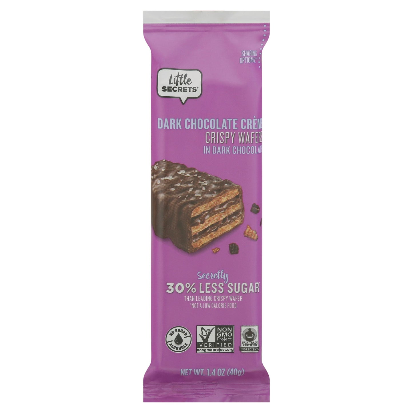 Little Secrets Llc Wafer Dark Chocolate Sea Salt 1.4 Oz Pack of 12