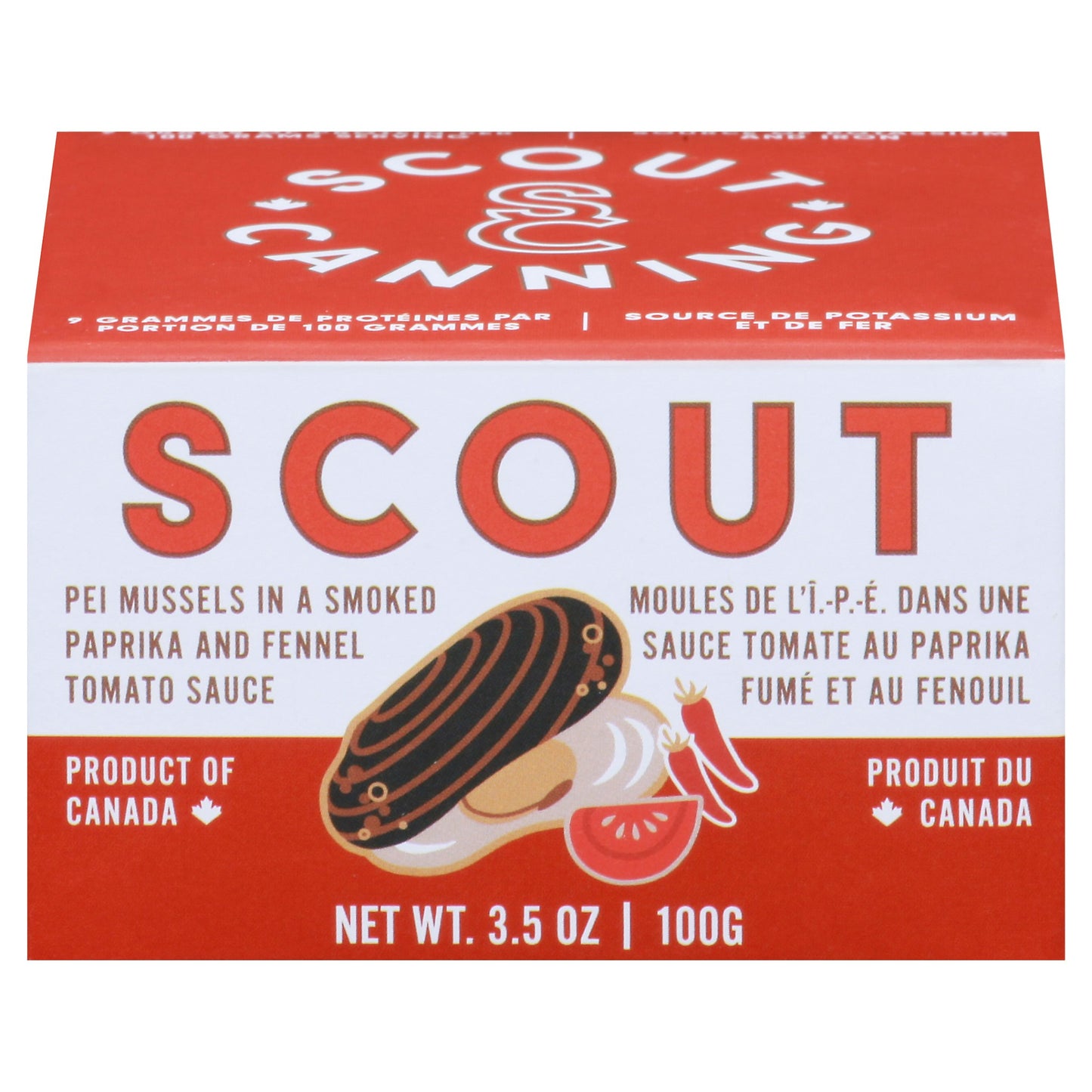 Scout Mussels Tomato Sauce 3.5 Oz (Pack of 6)