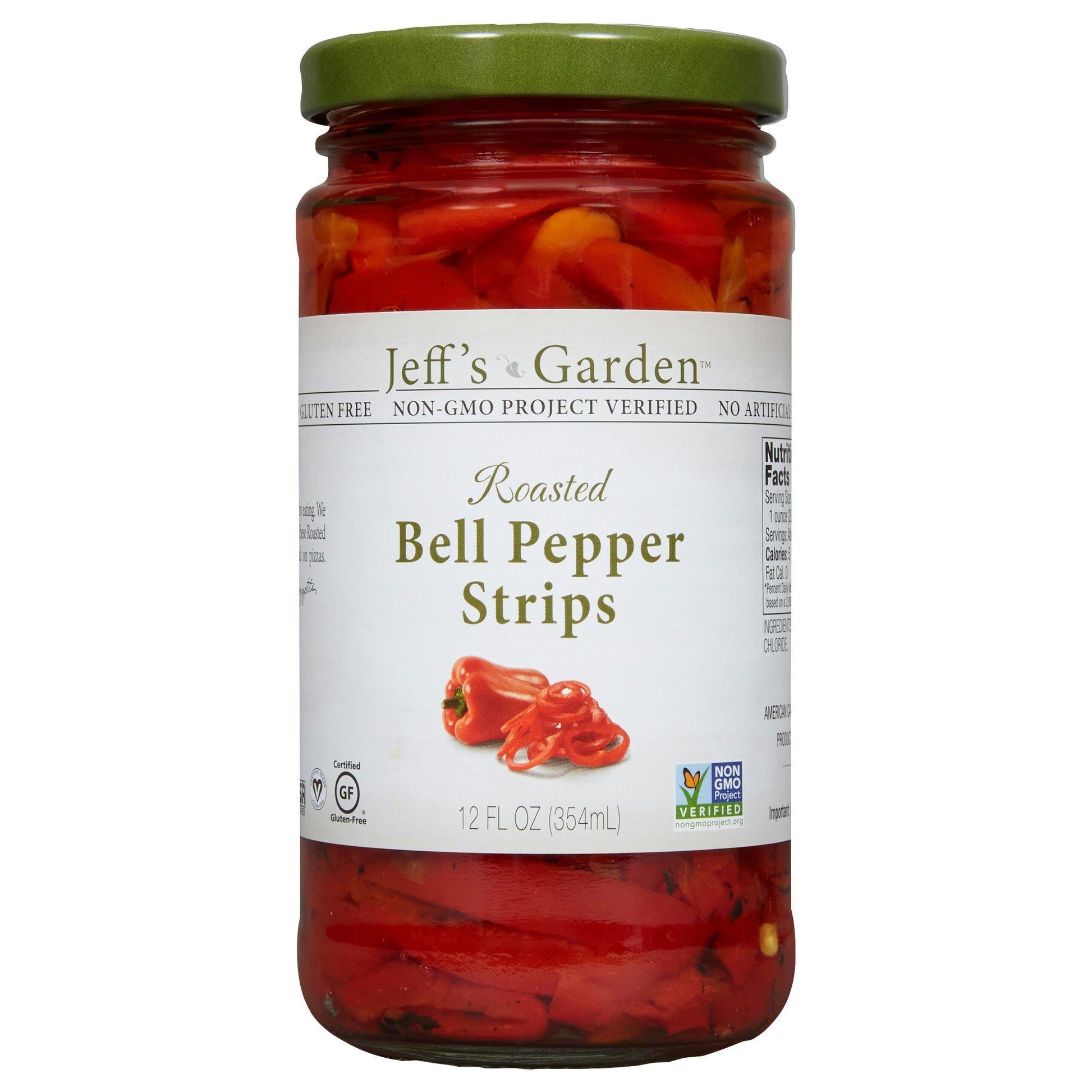 Jeffs Garden Pepper Roasted Bell Strips 12 Oz Pack of 6