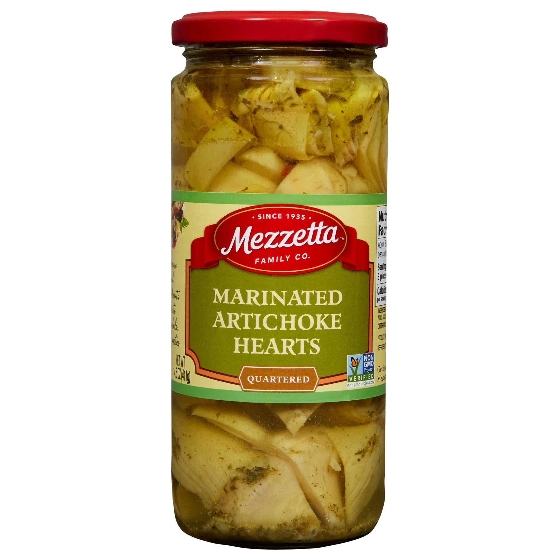 Mezzetta Artichoke Hearts Marinated 14.5 Oz Pack of 6