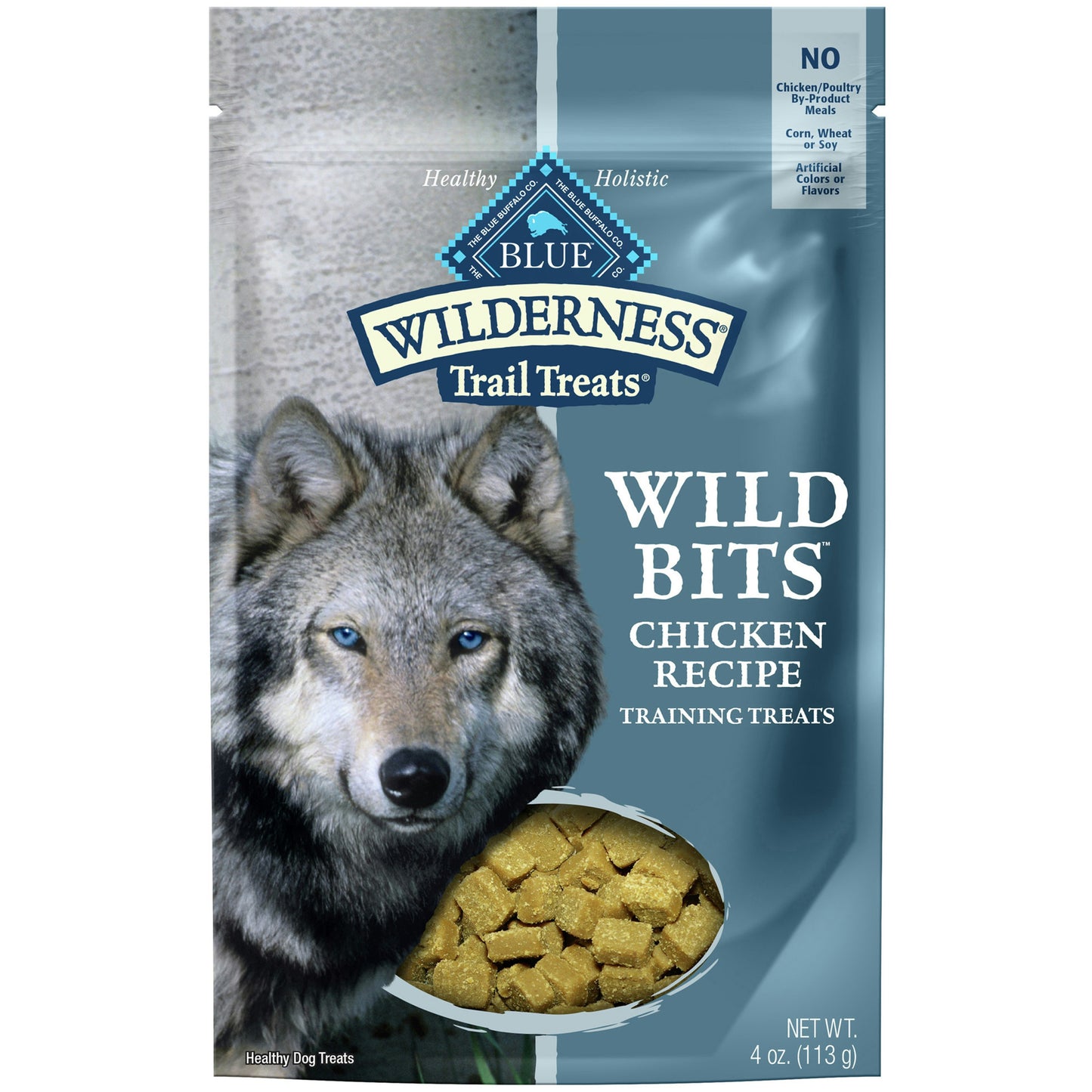 Blue Wilderness Trail Treats Wild Bits Chicken Recipe Training Dog Treats 4 Oz Pack of 8