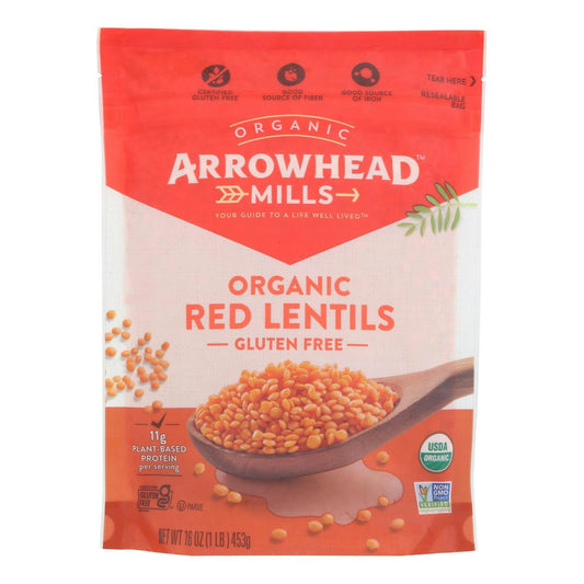 Arrowhead Mills - Organic Red Lentils 16 oz (Pack of 6)