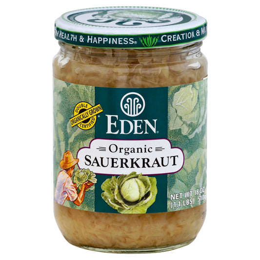 Eden Foods Sauerkraut Organic 18 Oz (Pack of 12)