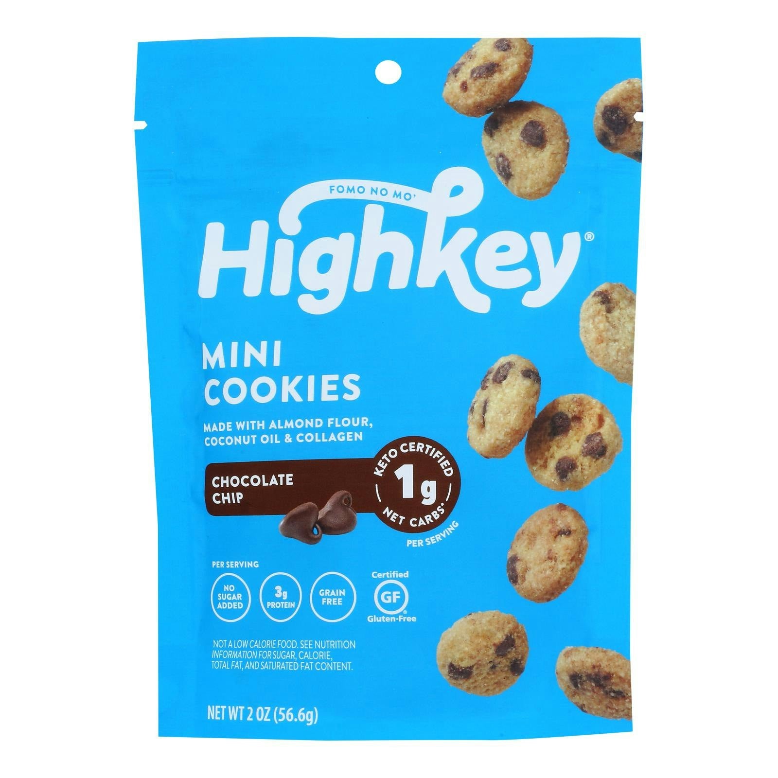 HighKey - Cookie Chocolate Chip Keto 2 oz (Pack of 6)