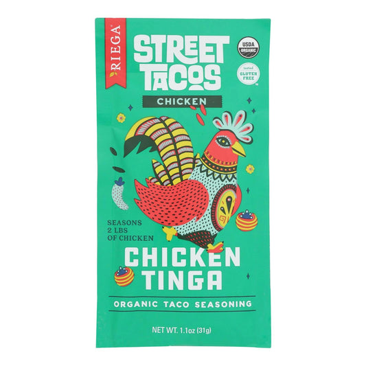 Riega Foods - Seasoning Chicken Tinga Taco 1.1 oz (Pack of 8)