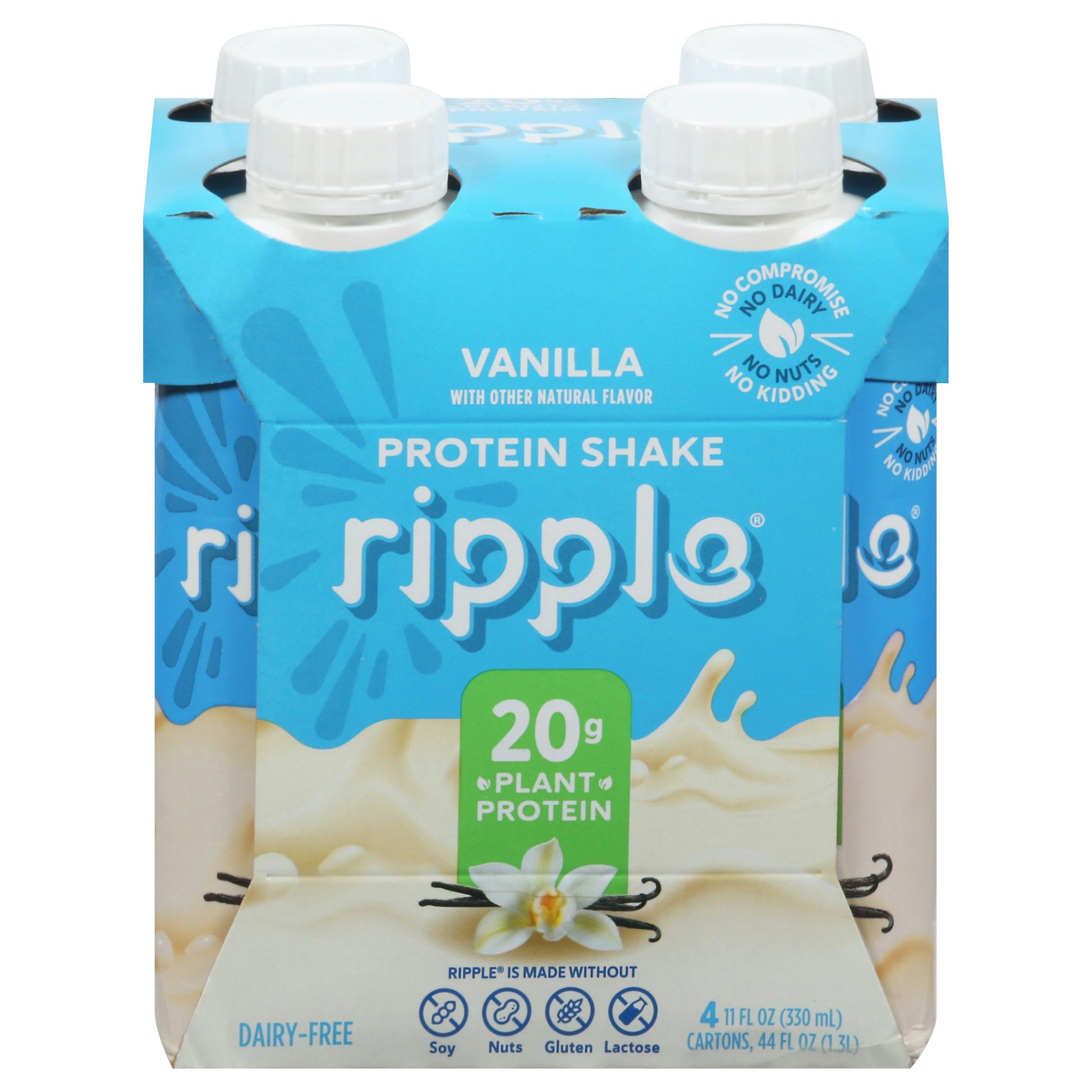 Ripple Plant Protein RTD Vanilla 44 FO (Pack of 6)