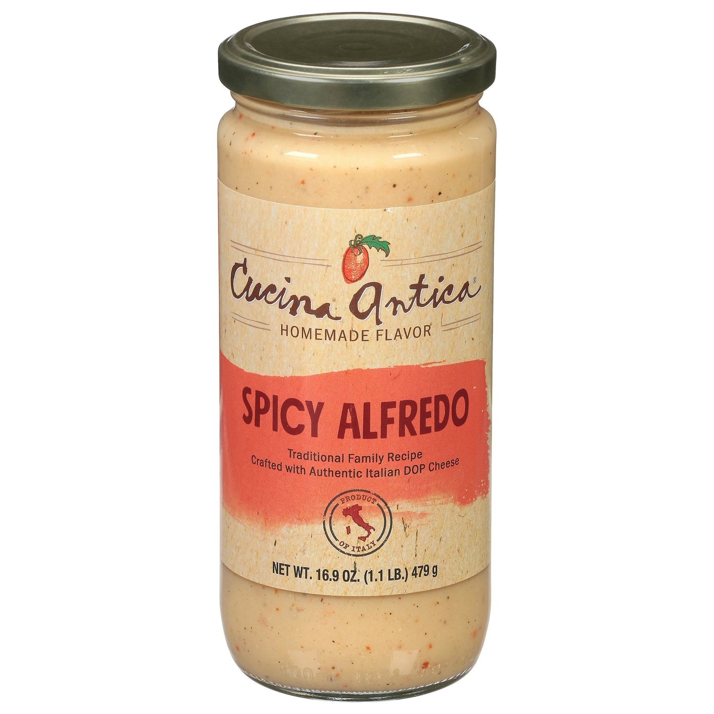 Cucina Antica Sauce Pasta Spicy Alfredo 16.9 oz (Pack of 6)