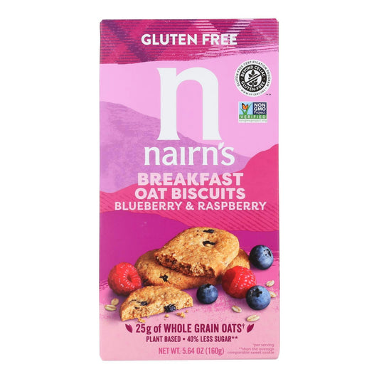 Nairn's - Biscuits Bluberry & Raspberry 5.64 oz (Pack of 6)