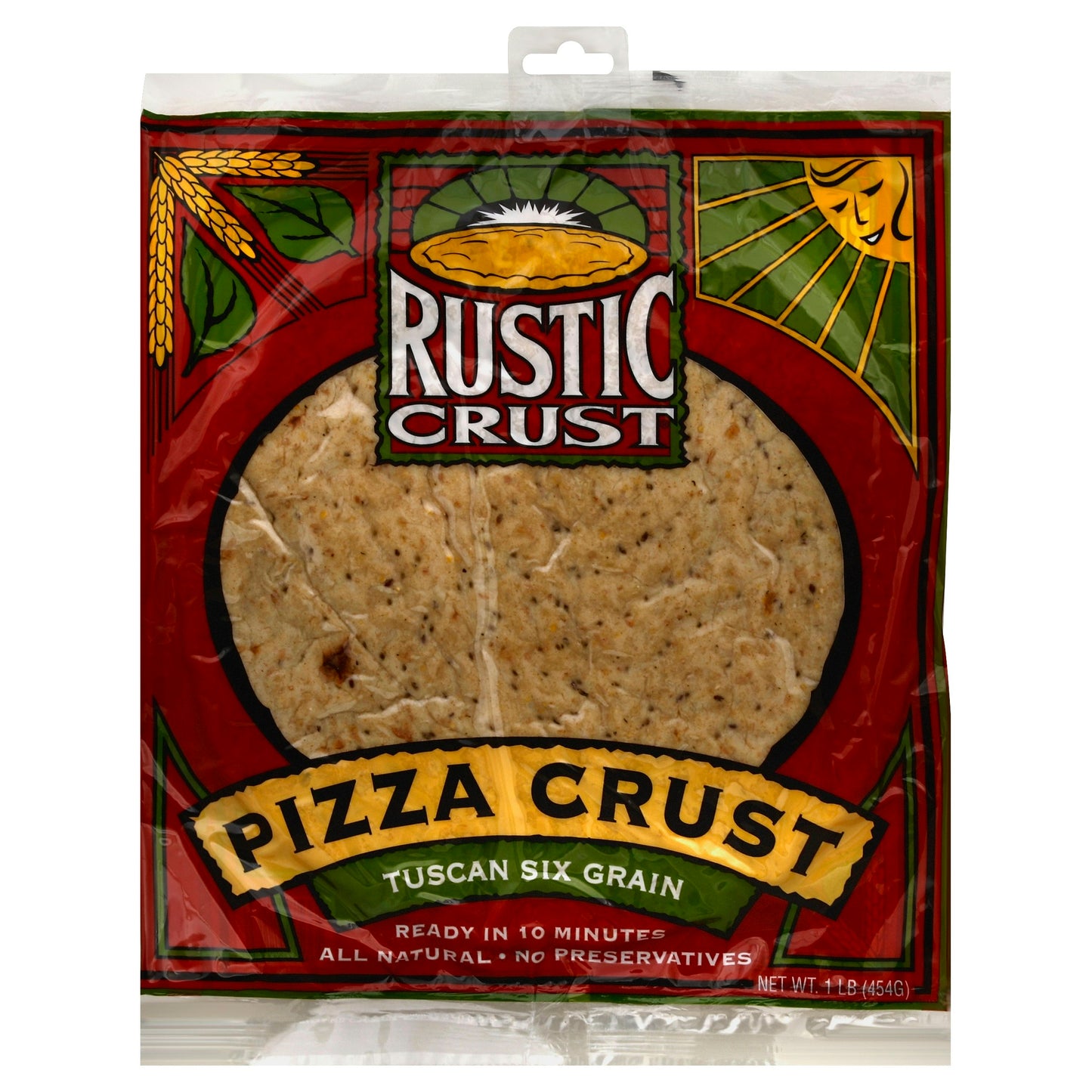 Rustic Crust Pizza Crust 12In Tuscan Grain 16 oz (Pack of 8)