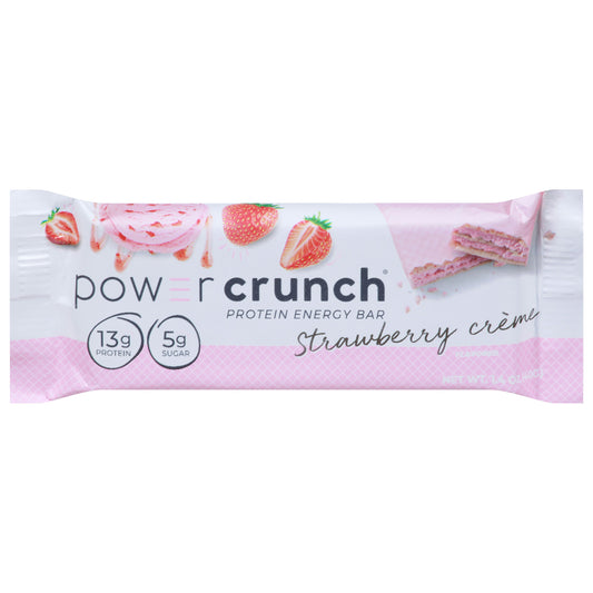 Power Crunch Bar Protein Strawberry Cream Original 1.4 Oz Pack of 12