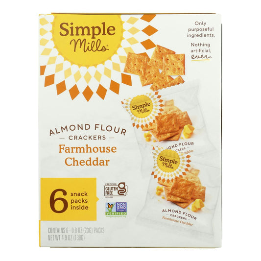 Simple Mi Cracker Frmhse Chddr Snpk Gluten Free 4.9 Oz Pack of 6