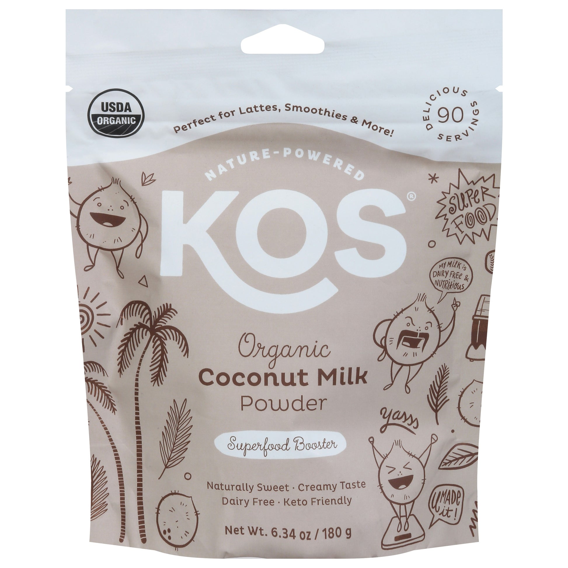 Kos Superfood Coconut Milk Powder 6.3 Oz