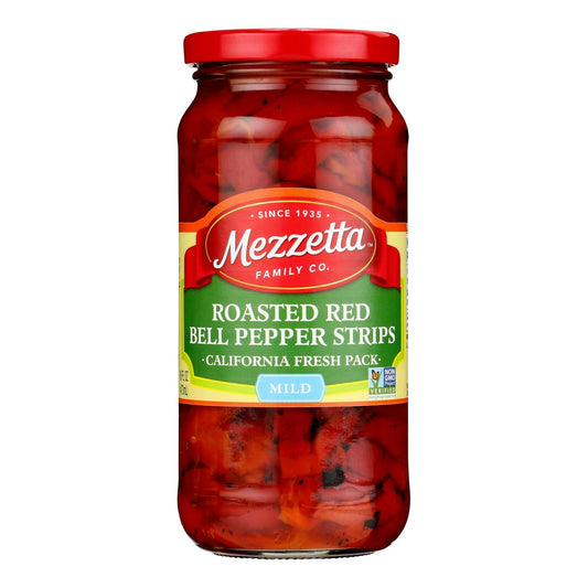 Mezzetta Deli - Sliced Roasted Bell Pepper Strips 16 oz (Pack of 6)