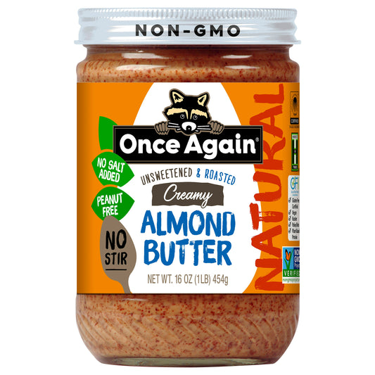 Once Again Butter Almond No Stir 16 Oz (Pack of 6)