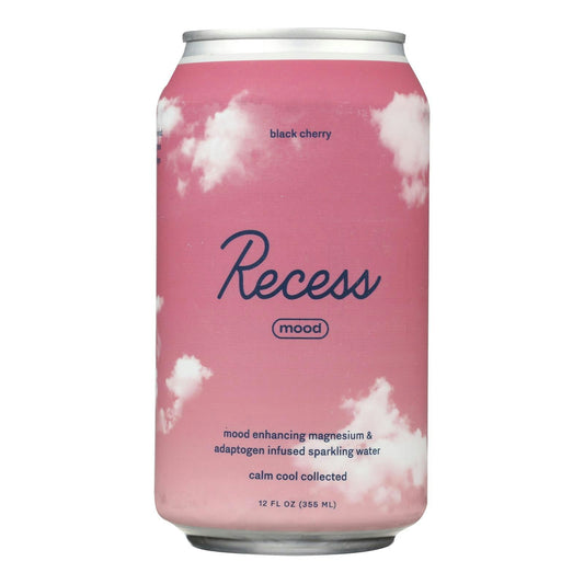 Recess - Sparkling Water Black Cherry Magnesium 12 fl. oz (Pack of 12)