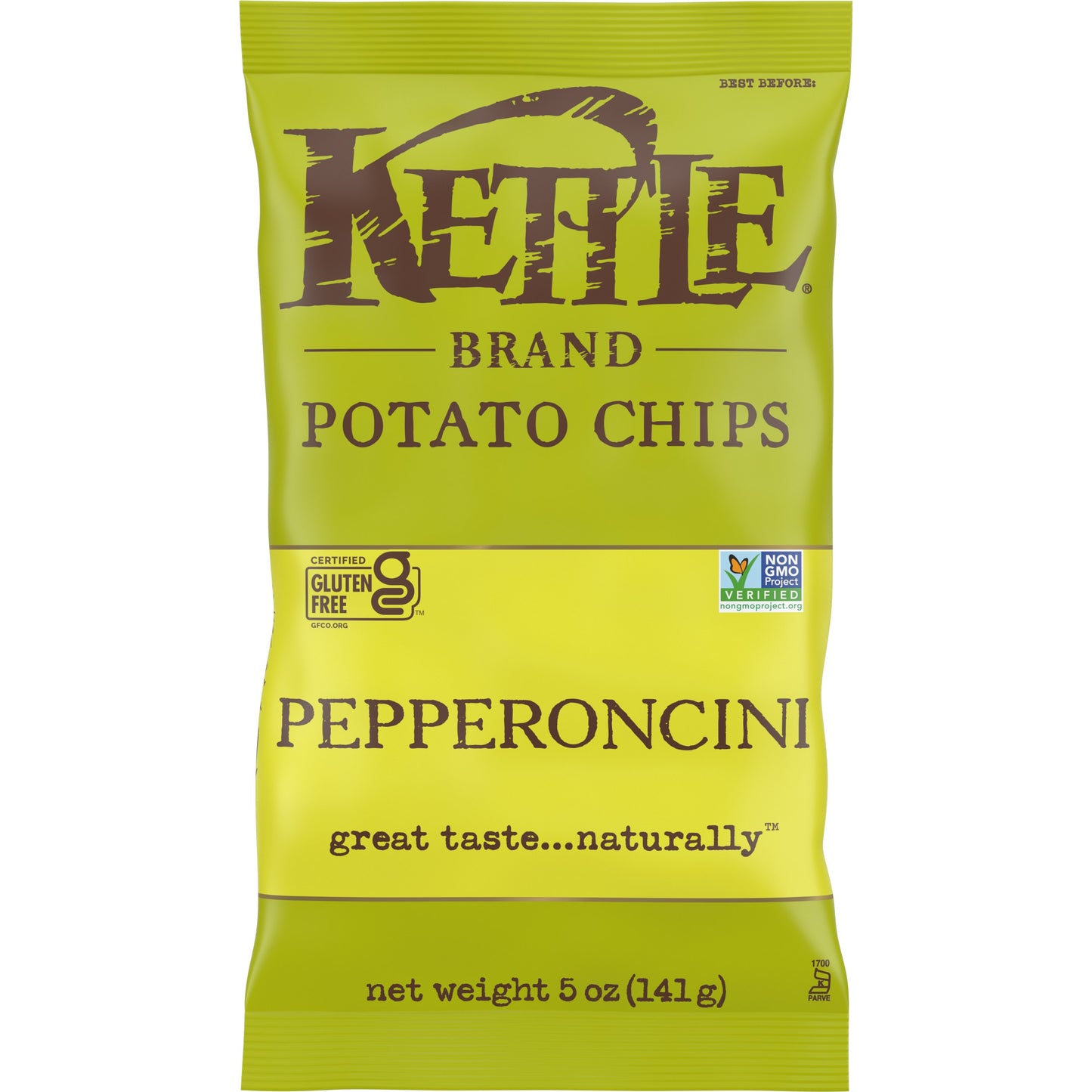 Kettle Foods Chip Pepperoncini 5 oz (Pack of 15)