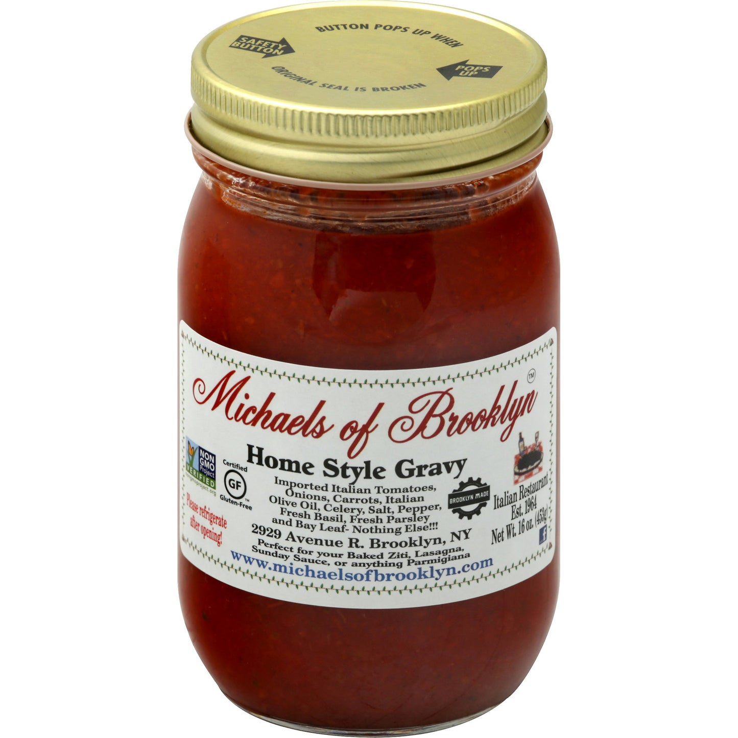 Michaels Of Brooklyn Sauce Gravy Home Style 16 oz (Pack of 6)