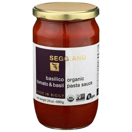 Seggiano Organic Tomato Basil Pasta Sauce - 24 Ounce (Pack of 6)