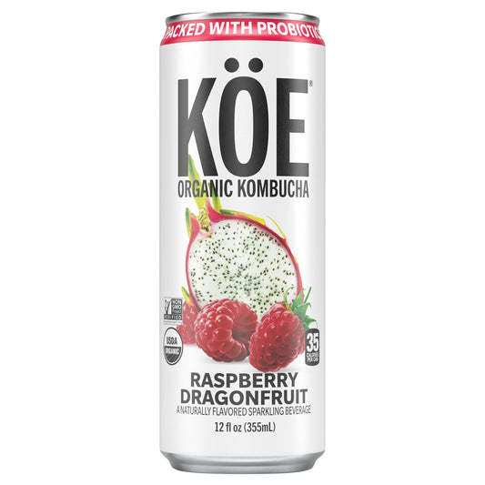 Koe Kombucha Dragonfruit Raspberry 12 FO (Pack of 12)