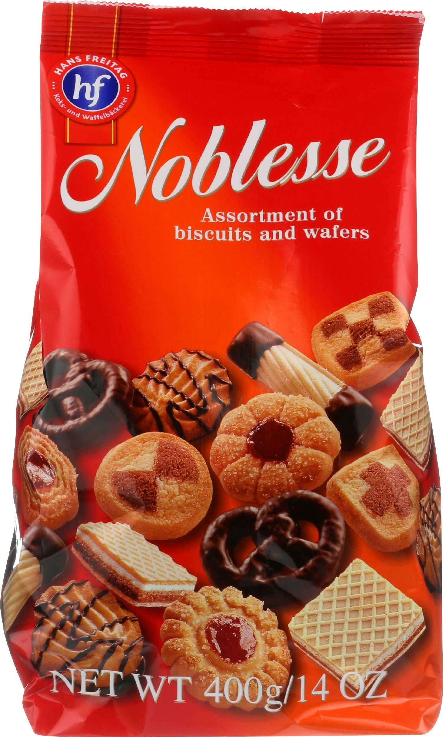 Hans Freitag Noblesse Assortment Cookies and Wafer - 14 Ounce (Pack of 10)