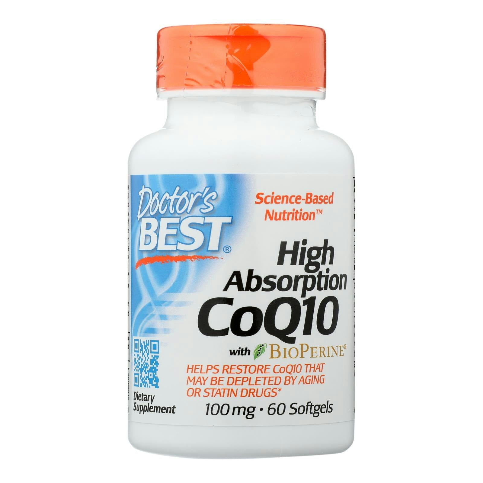 Doctor's Best - Coq10 High Absorption 100mg - 60 Softgel Capsules