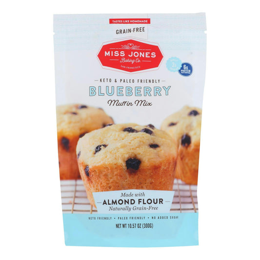 Miss Jones Baking Co - Muffin Mix Blueberry Keto Gluten Free 10.57 oz (Pack of 6)