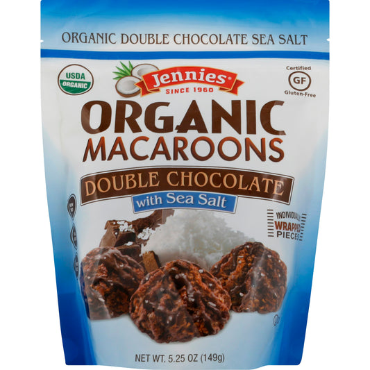 Jennies Macaroon Double Chocolate Sea Salt 5.25 oz (Pack of 6)