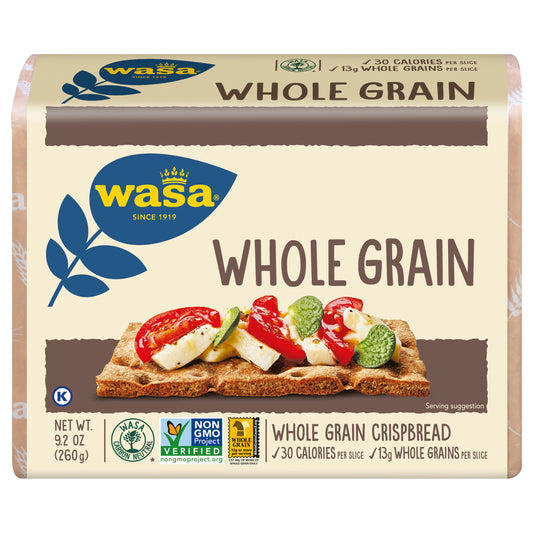 Wasa Crispbread Whole Grain 9.2 oz (Pack of 12)