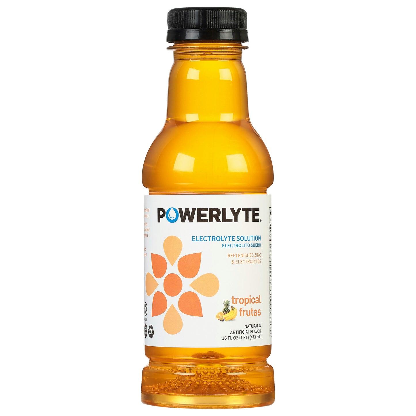 Powerlyte Beverage Rehydrate Solution Tropical Frutas 16 Fl Oz (Pack of 12)