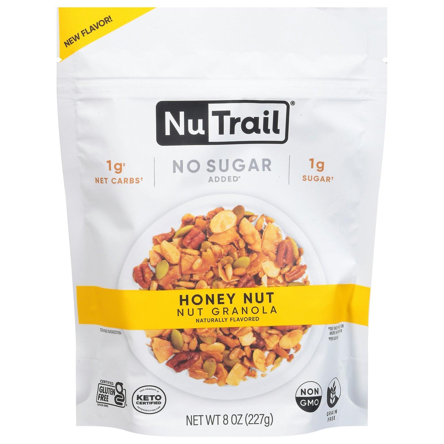 Nutrail Granola Keto Honey Nut 8 Oz (Pack Of 6)