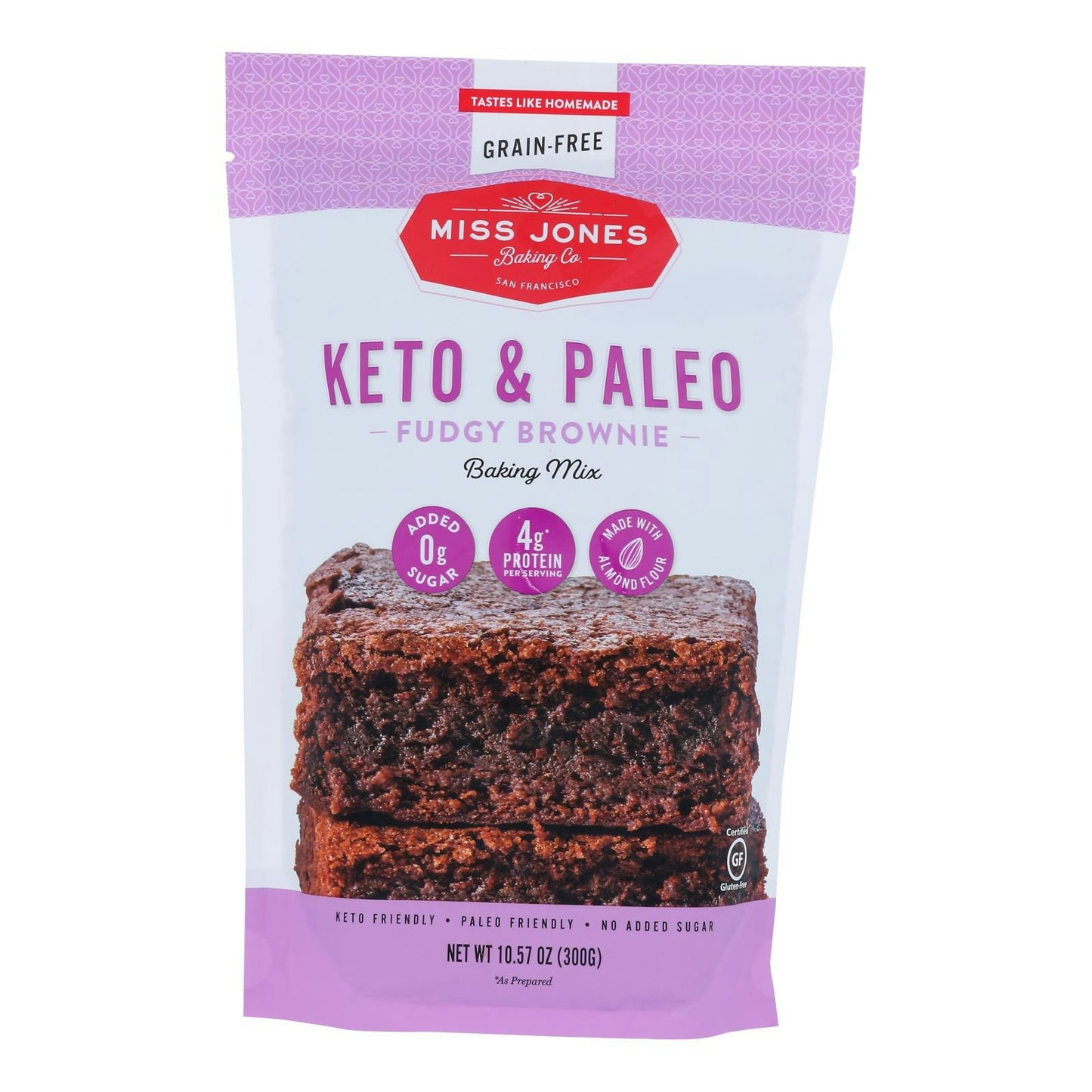 Miss Jones Baking Co - Brownie Mix Keto 10.57 oz (Pack of 6)