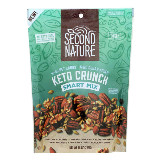 Second Nature Nut Medley Keto Crunch Gluten Free 10 Oz Pack of 6