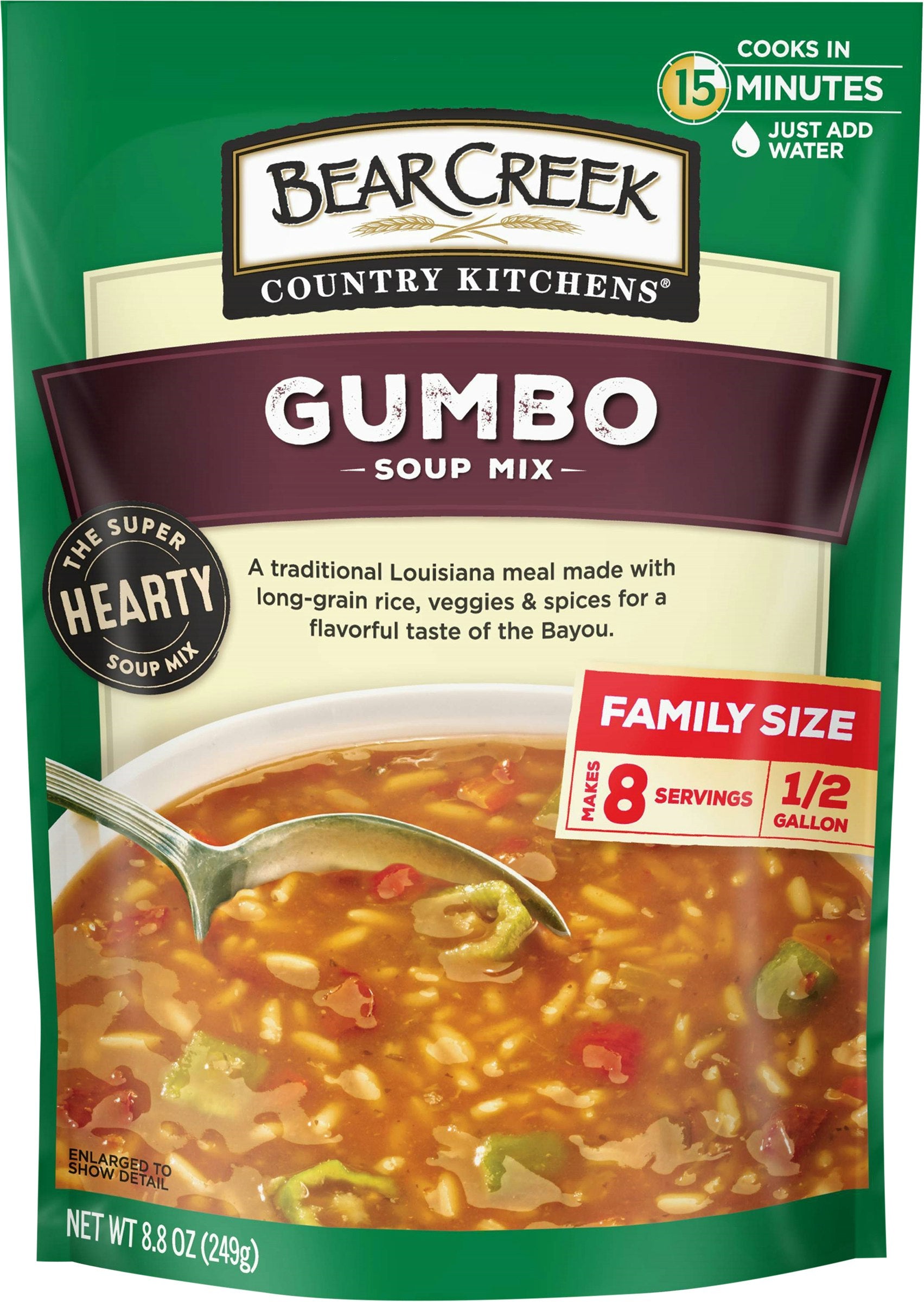 Bear Creek Soup Mix Gumbo 8.8 Oz Pack of 6