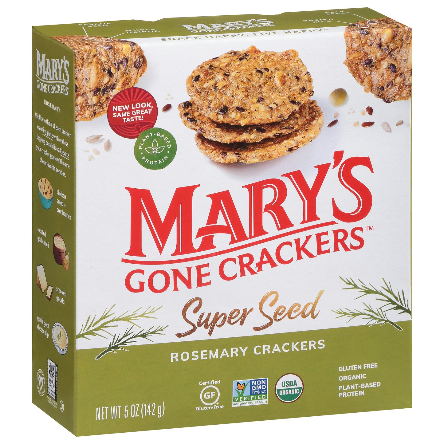 Marys Gone Crackers Cracker Rosemary 5 Oz Pack of 6