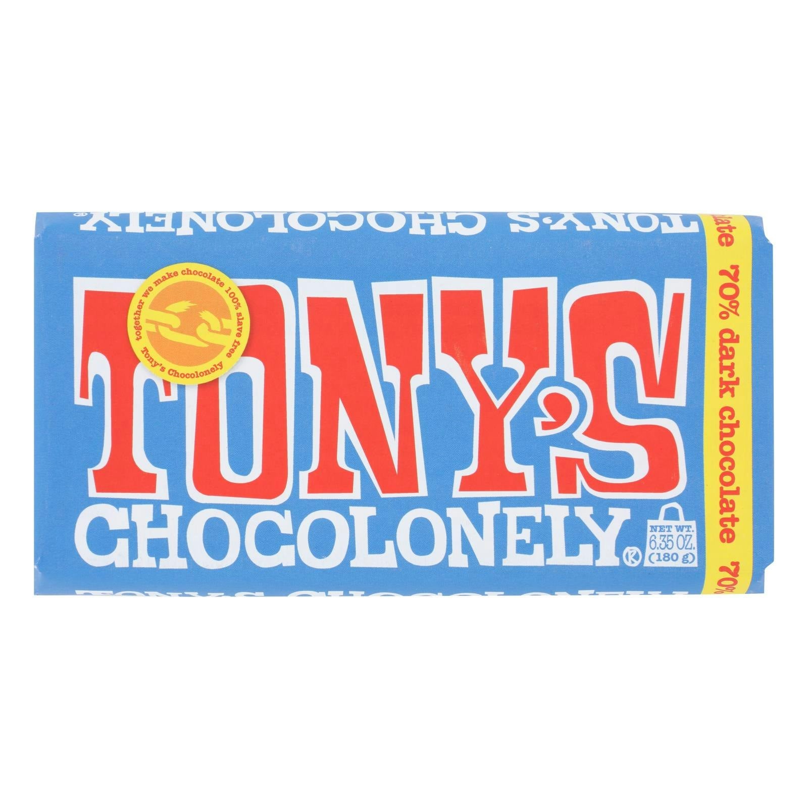 Tonys Cho Bar Chocolate Dark - 6.35 oz (Pack of 15)