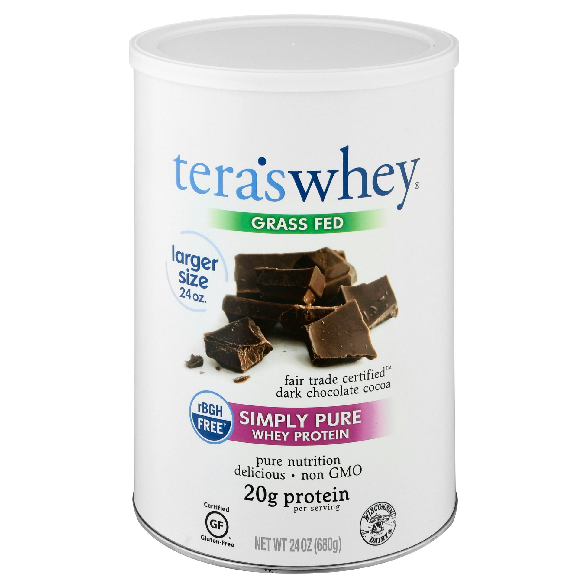 Simply Teras Whey Simply Dark Chocolate rBGH 24 Oz