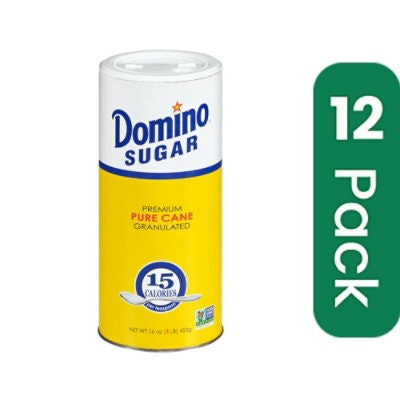 Domino Sugar Granulated Canister 16 oz (Pack Of 12)