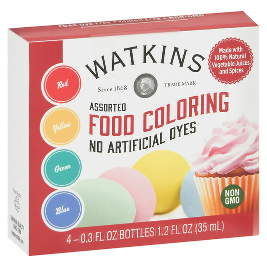 Watkins Food Coloring Assorted 1.2 FO (Pack of 6)