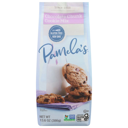 Pamelas Mix Cookie Gluten Free Incredible Chocolate Chip 13.6 Oz Pack of 6