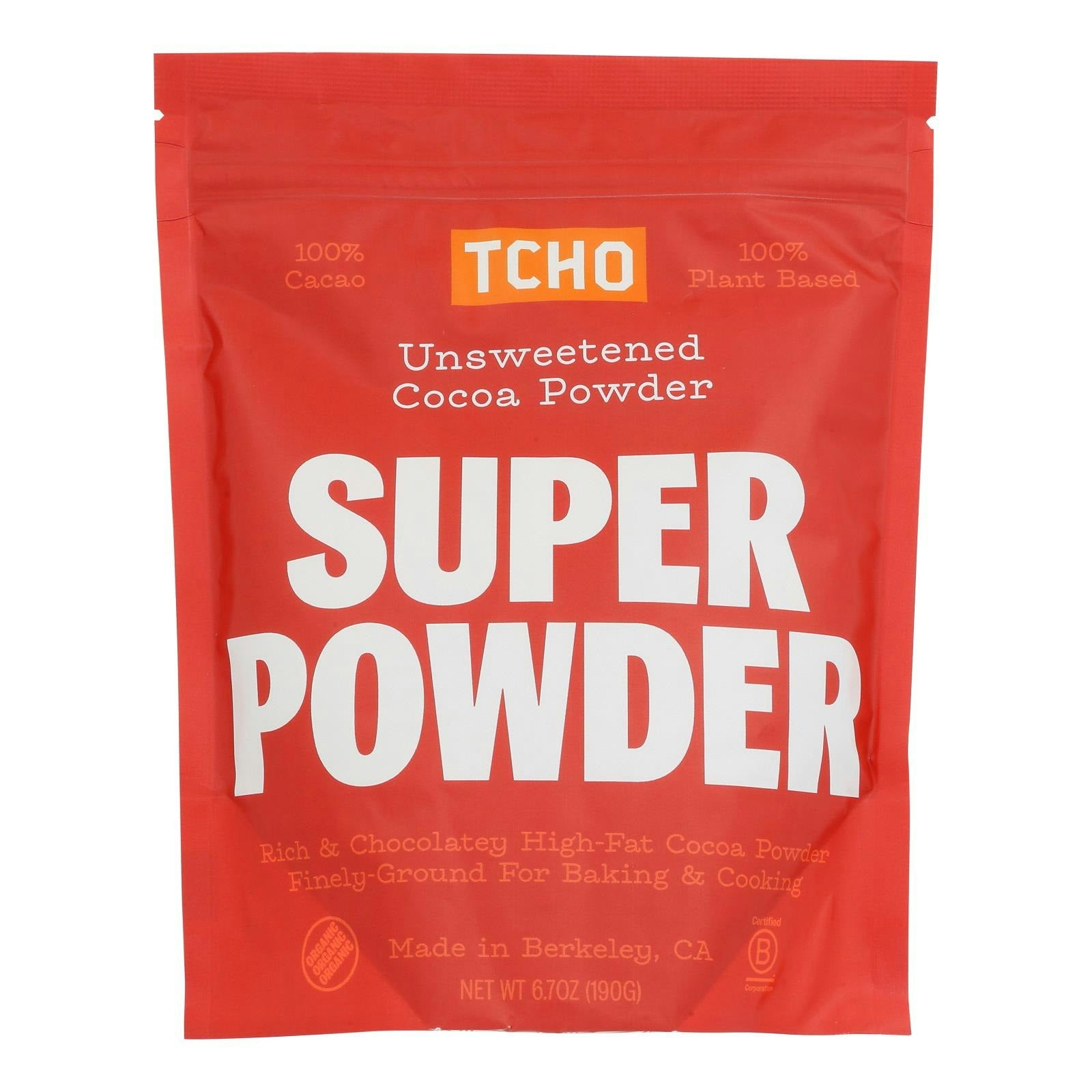 Tcho Chocolate - Cocoa Powder Unsweetened 6.7 oz (Pack of 6)