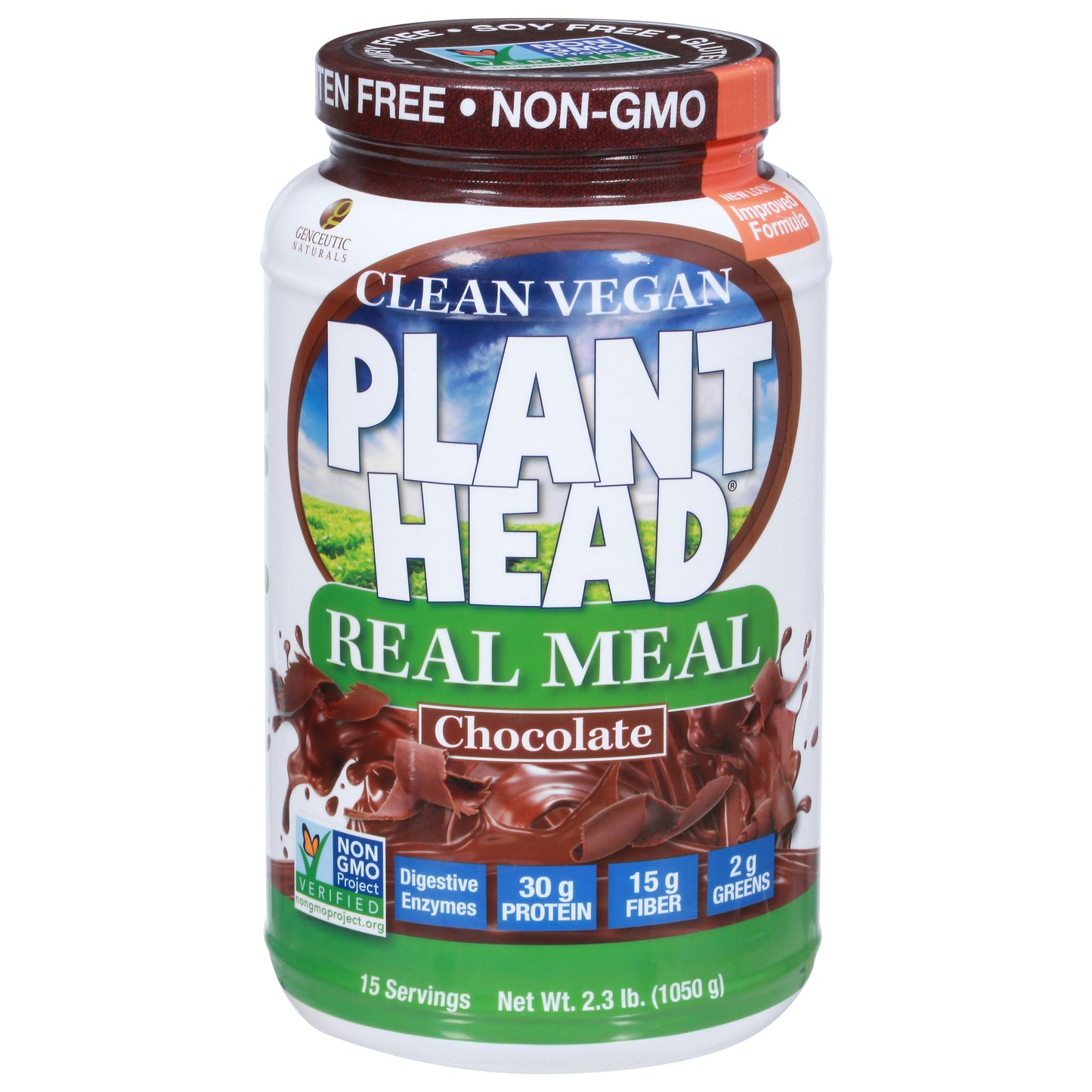 Genceutic Naturals Real Meal Chocolate Gluten Free 2.3 Lb